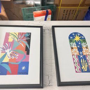 Two framed Matisse prints - Creole Dancer 1958 and Christmas Night 1958